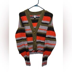 UO Thea fuzzy cardigan sweater